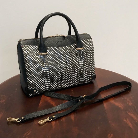 L.K Bennett TT Rosamund White Black Bag